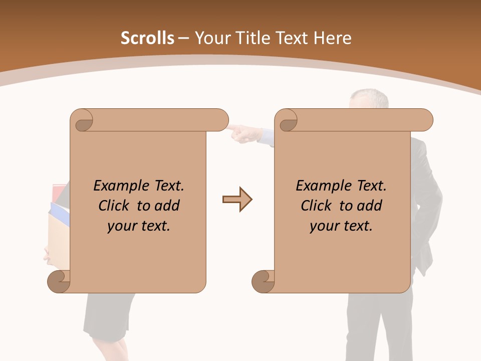 A Man And Woman Holding A Box Powerpoint Presentation PowerPoint Template