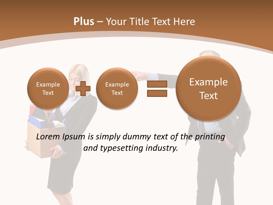 A Man And Woman Holding A Box Powerpoint Presentation PowerPoint Template