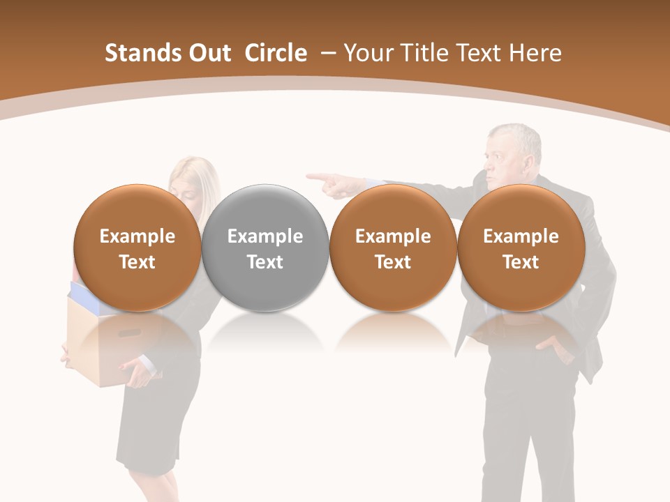 A Man And Woman Holding A Box Powerpoint Presentation PowerPoint Template