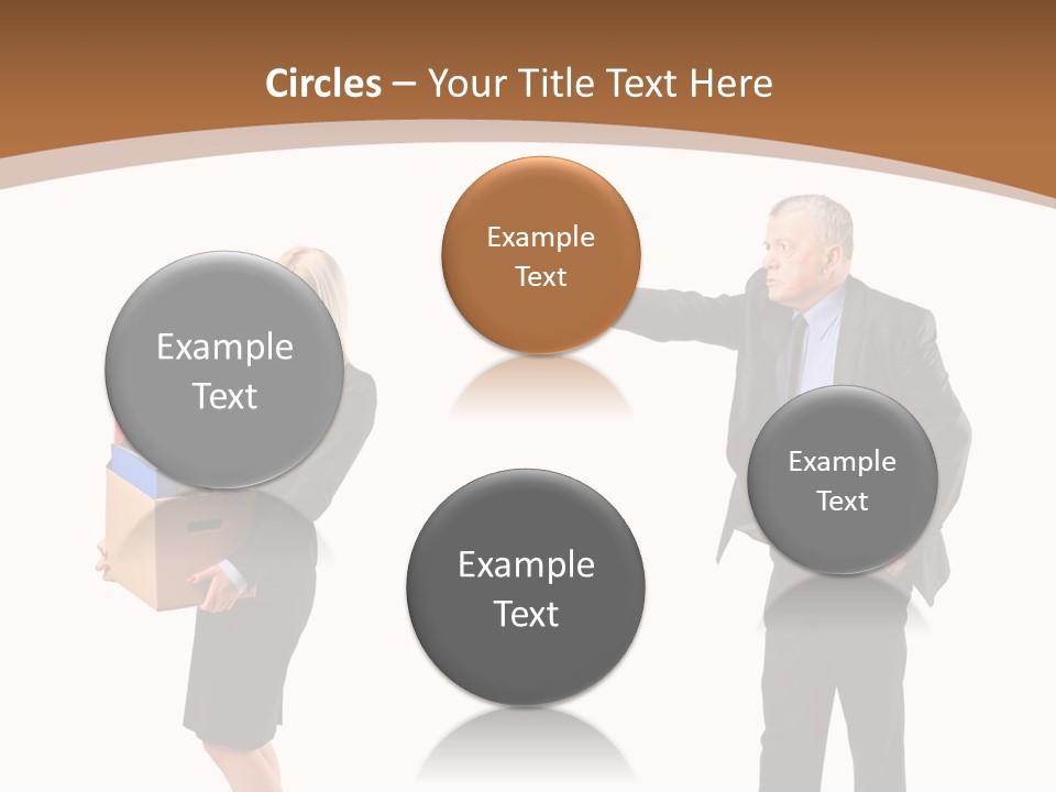 A Man And Woman Holding A Box Powerpoint Presentation PowerPoint Template