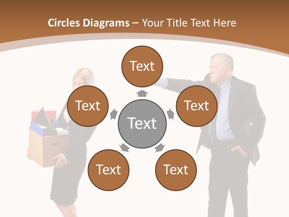 A Man And Woman Holding A Box Powerpoint Presentation PowerPoint Template