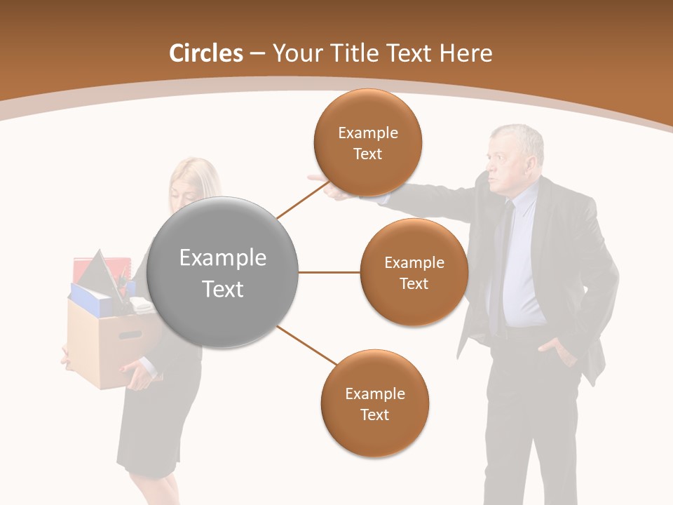 A Man And Woman Holding A Box Powerpoint Presentation PowerPoint Template