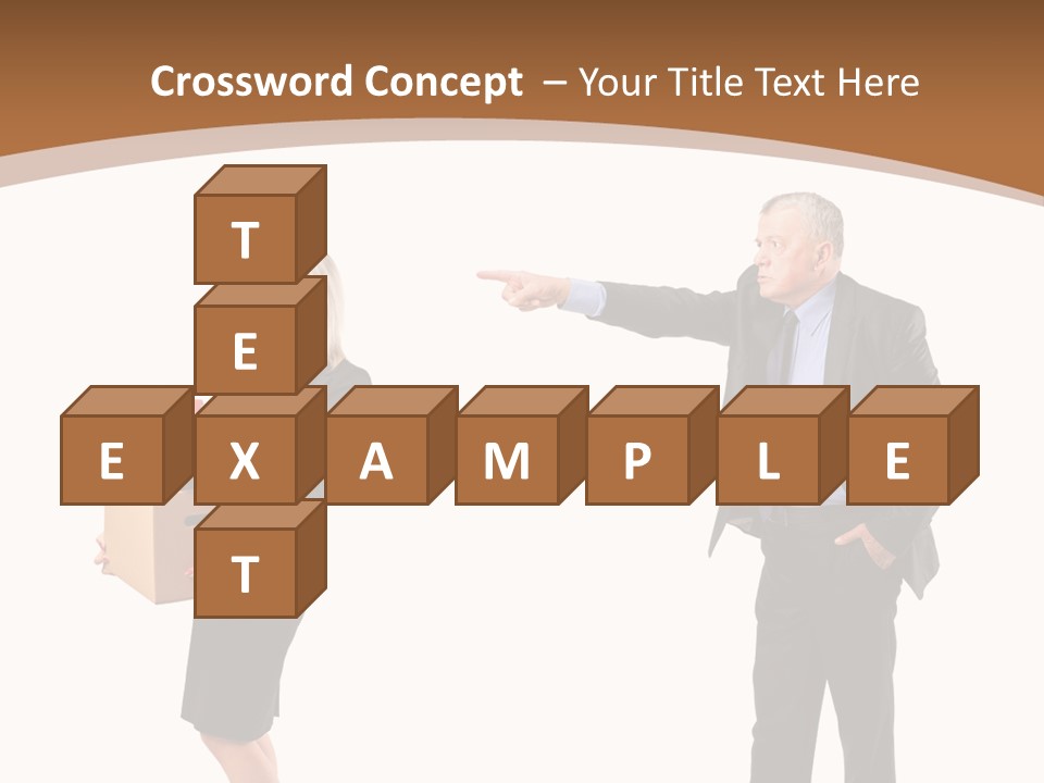 A Man And Woman Holding A Box Powerpoint Presentation PowerPoint Template