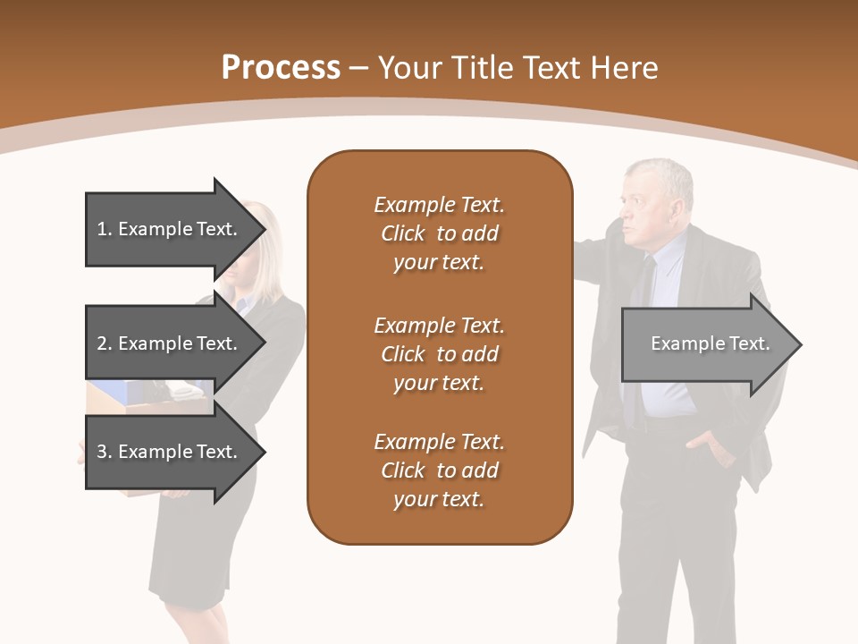 A Man And Woman Holding A Box Powerpoint Presentation PowerPoint Template