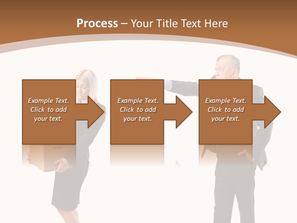 A Man And Woman Holding A Box Powerpoint Presentation PowerPoint Template