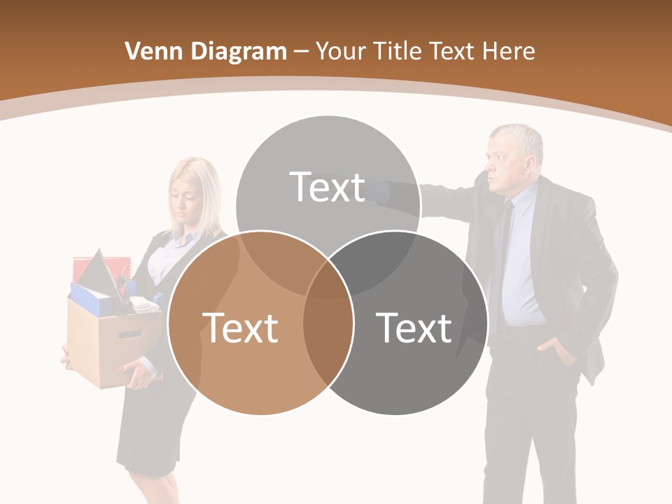 A Man And Woman Holding A Box Powerpoint Presentation PowerPoint Template