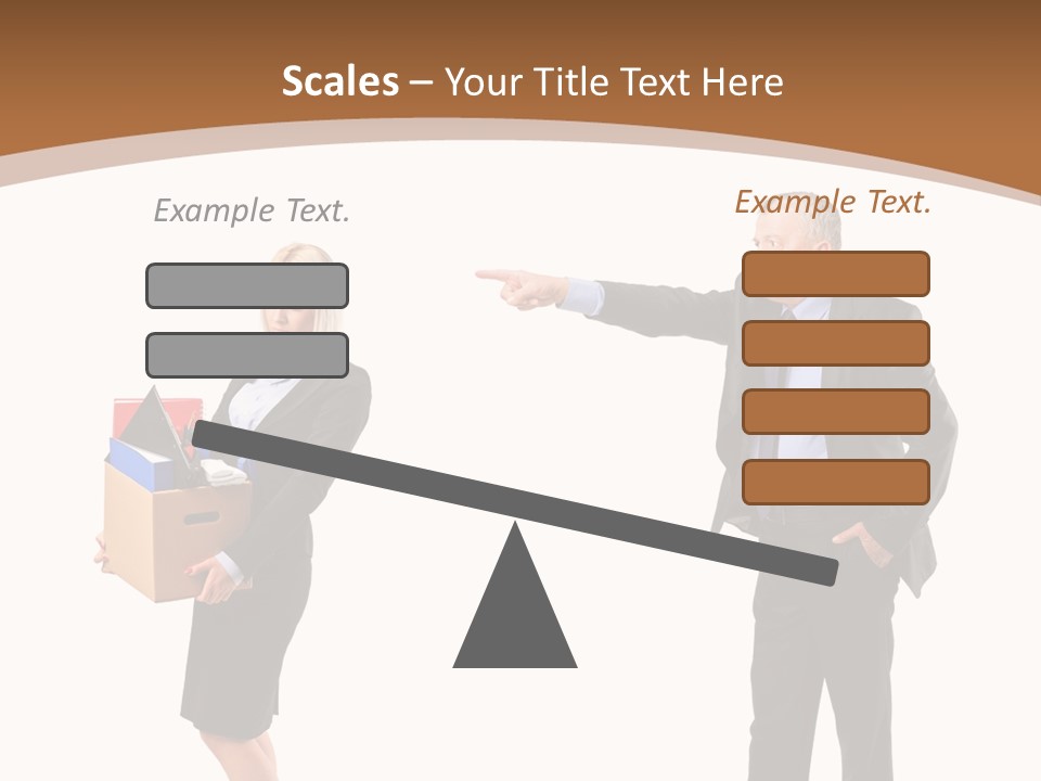 A Man And Woman Holding A Box Powerpoint Presentation PowerPoint Template