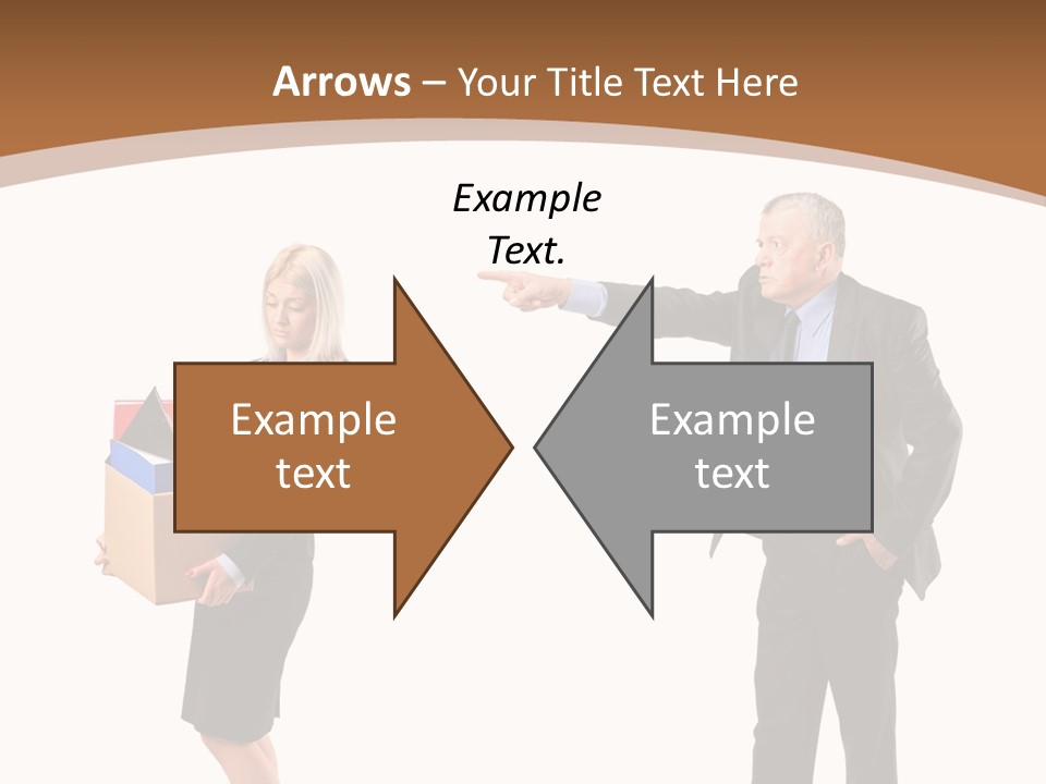 A Man And Woman Holding A Box Powerpoint Presentation PowerPoint Template