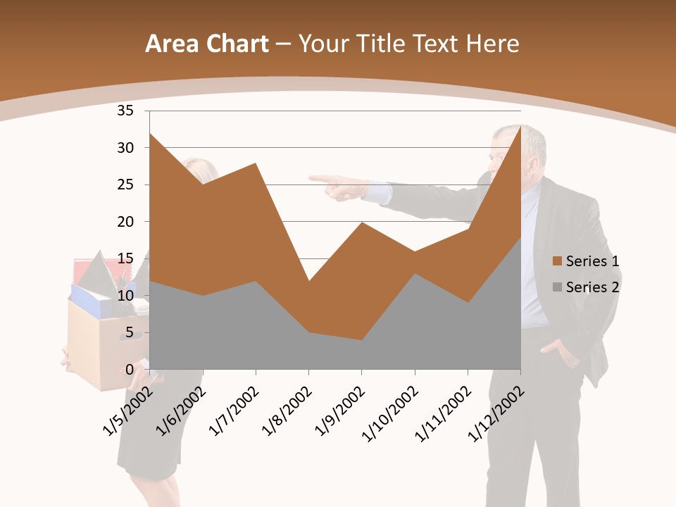 A Man And Woman Holding A Box Powerpoint Presentation PowerPoint Template