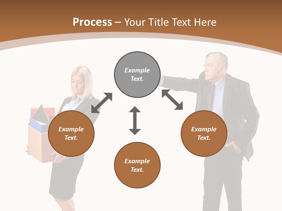 A Man And Woman Holding A Box Powerpoint Presentation PowerPoint Template