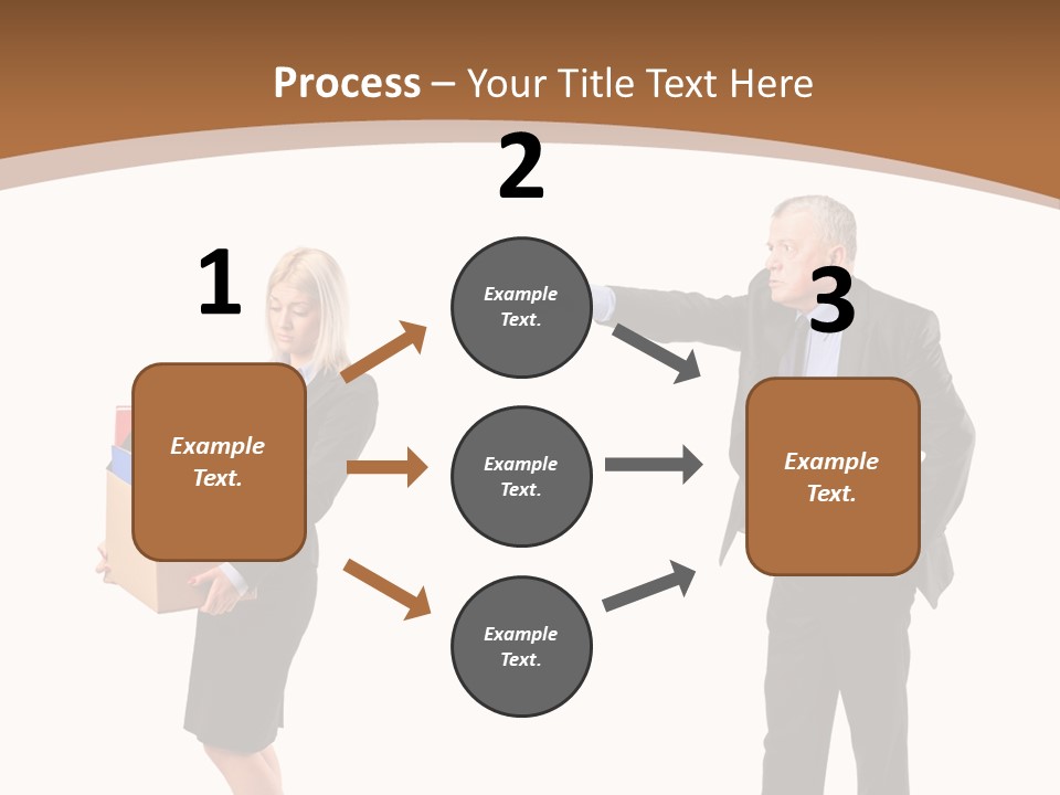 A Man And Woman Holding A Box Powerpoint Presentation PowerPoint Template