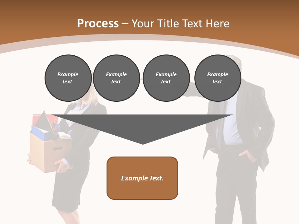 A Man And Woman Holding A Box Powerpoint Presentation PowerPoint Template