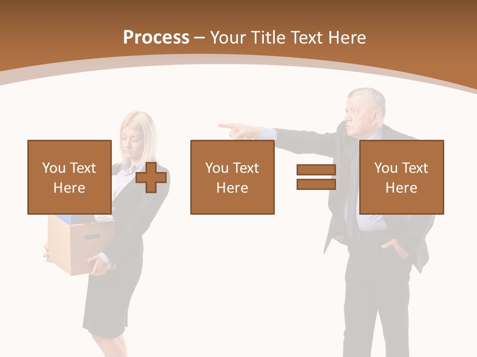 A Man And Woman Holding A Box Powerpoint Presentation PowerPoint Template