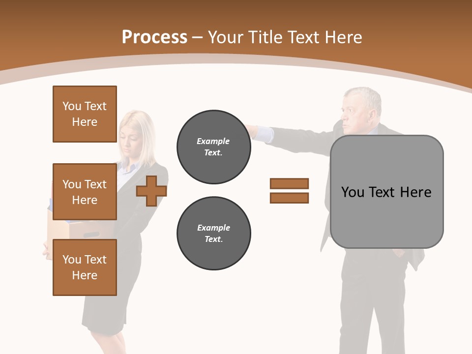 A Man And Woman Holding A Box Powerpoint Presentation PowerPoint Template