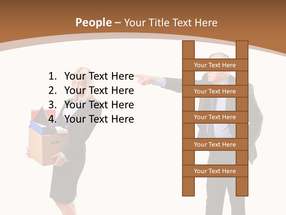 A Man And Woman Holding A Box Powerpoint Presentation PowerPoint Template