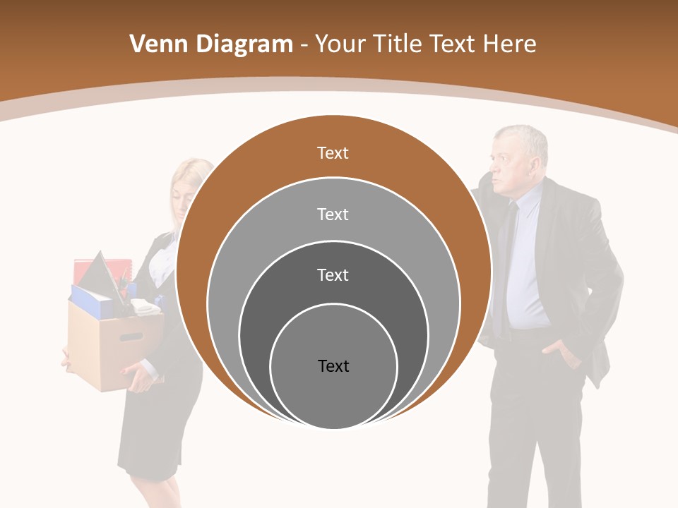 A Man And Woman Holding A Box Powerpoint Presentation PowerPoint Template