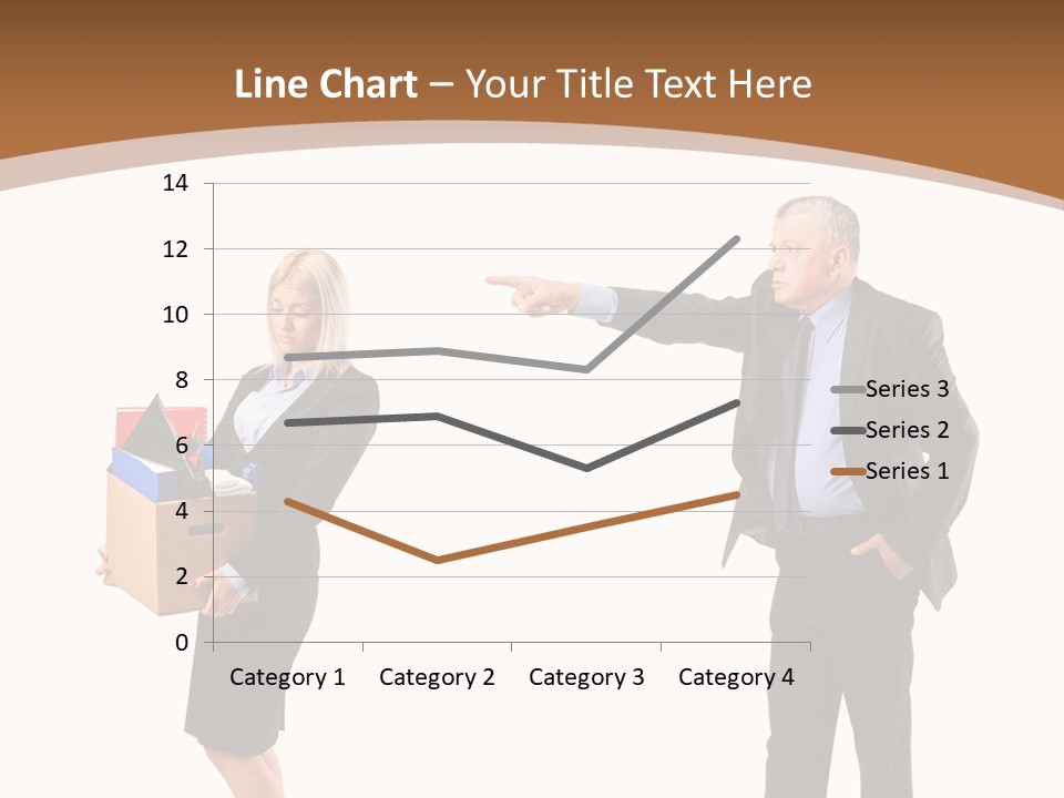 A Man And Woman Holding A Box Powerpoint Presentation PowerPoint Template
