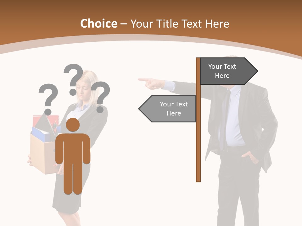 A Man And Woman Holding A Box Powerpoint Presentation PowerPoint Template