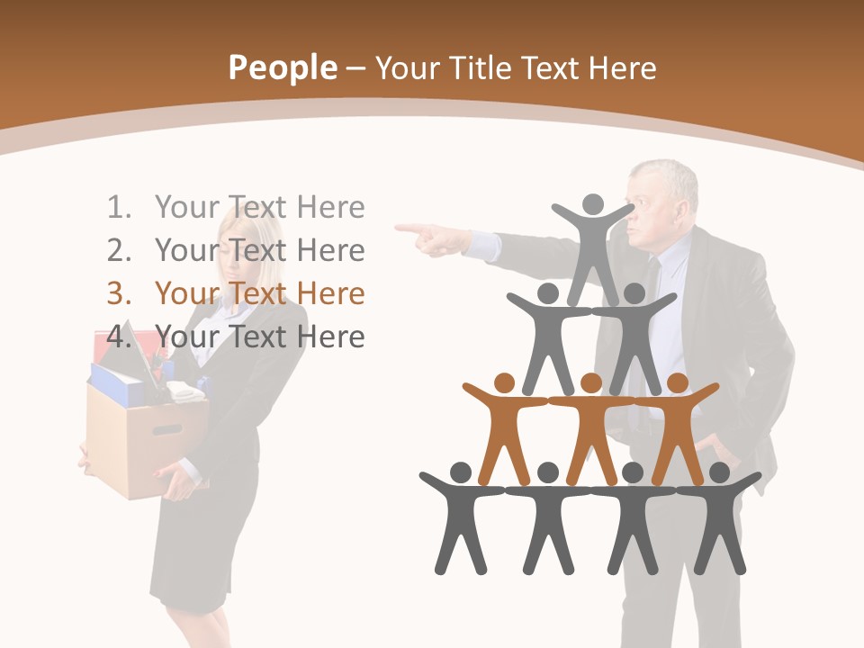 A Man And Woman Holding A Box Powerpoint Presentation PowerPoint Template