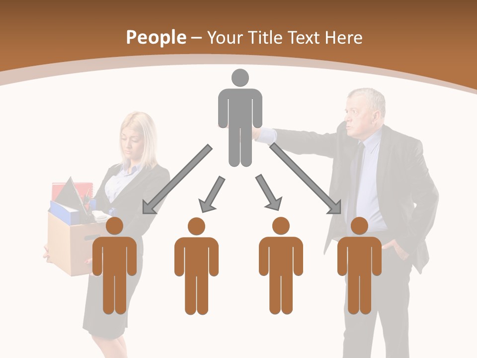 A Man And Woman Holding A Box Powerpoint Presentation PowerPoint Template