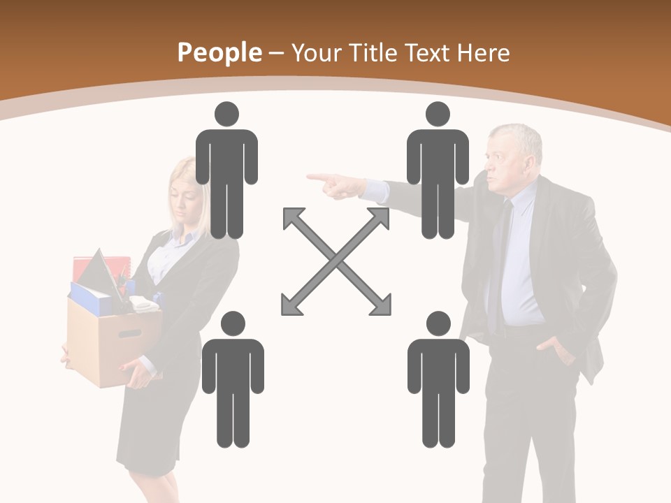 A Man And Woman Holding A Box Powerpoint Presentation PowerPoint Template