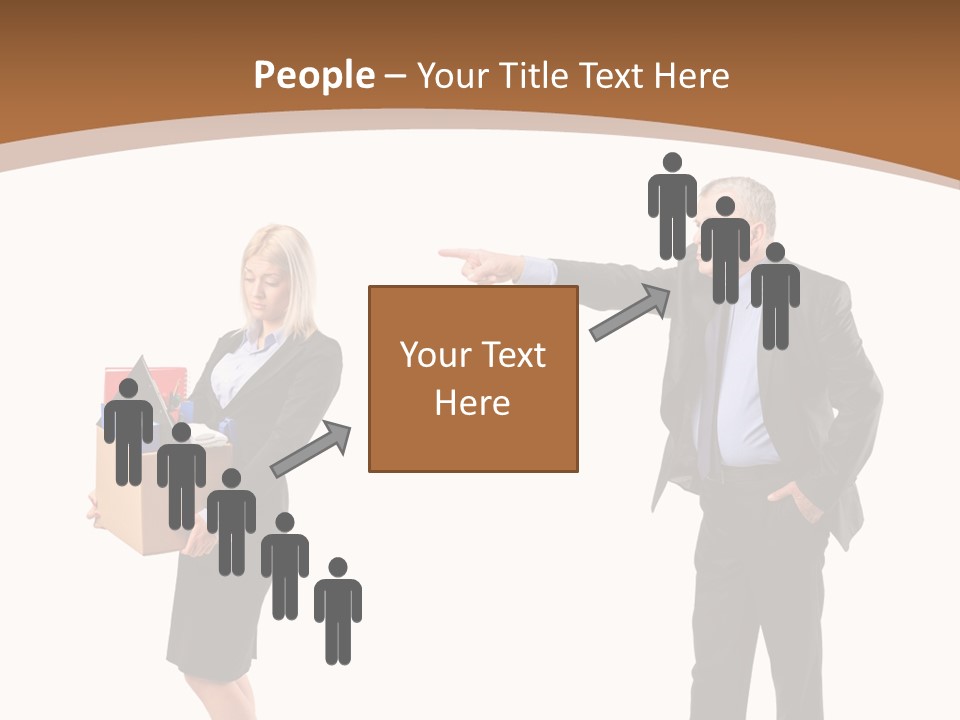 A Man And Woman Holding A Box Powerpoint Presentation PowerPoint Template