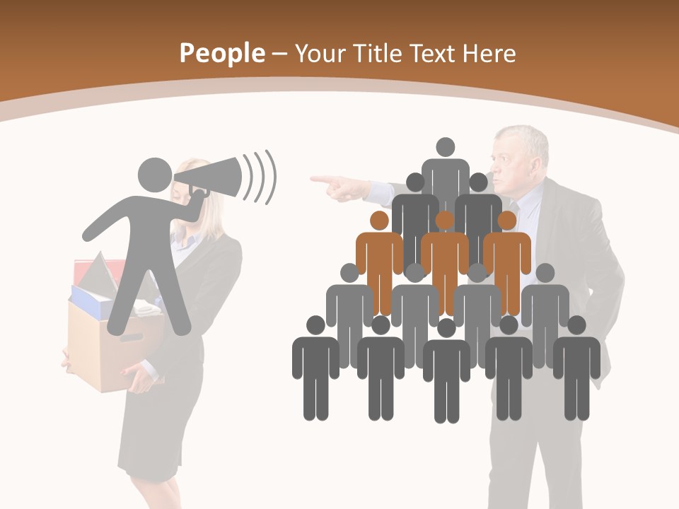 A Man And Woman Holding A Box Powerpoint Presentation PowerPoint Template