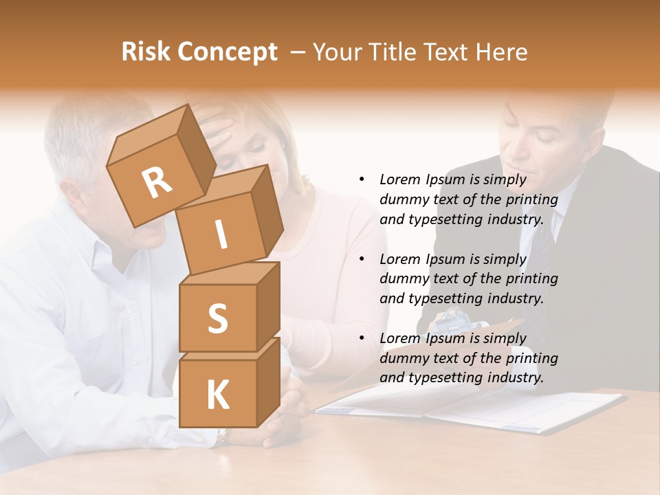 A Couple Of People Sitting At A Table PowerPoint Template