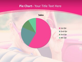 A Woman In Sunglasses Is Sitting In A Car PowerPoint Template