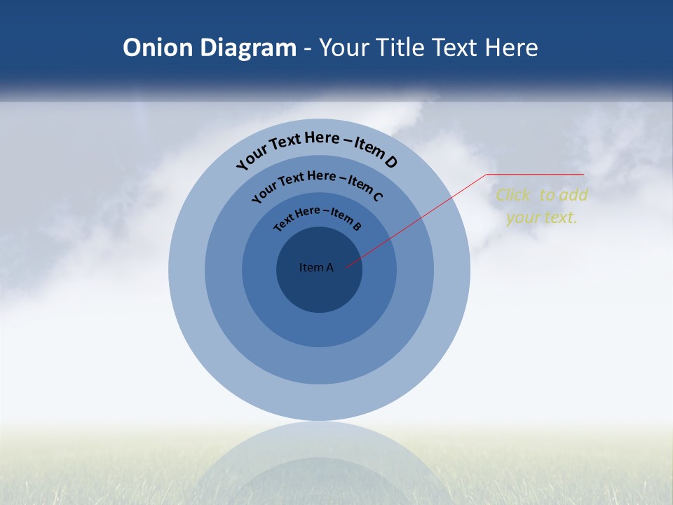 A Green Field With A Blue Sky In The Background PowerPoint Template