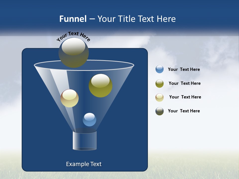 A Green Field With A Blue Sky In The Background PowerPoint Template