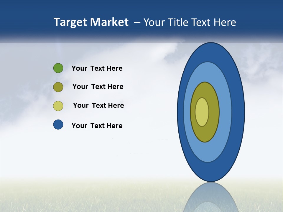 A Green Field With A Blue Sky In The Background PowerPoint Template