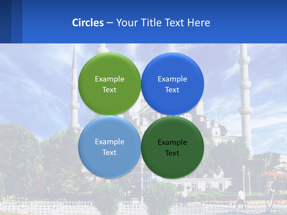 A Large White Building With A Blue Sky In The Background PowerPoint Template