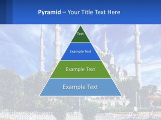 A Large White Building With A Blue Sky In The Background PowerPoint Template