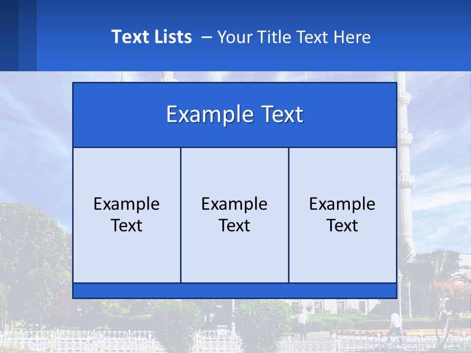 A Large White Building With A Blue Sky In The Background PowerPoint Template