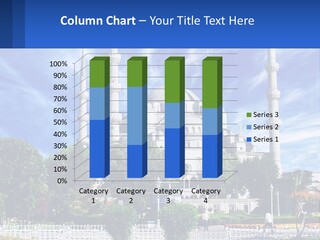 A Large White Building With A Blue Sky In The Background PowerPoint Template