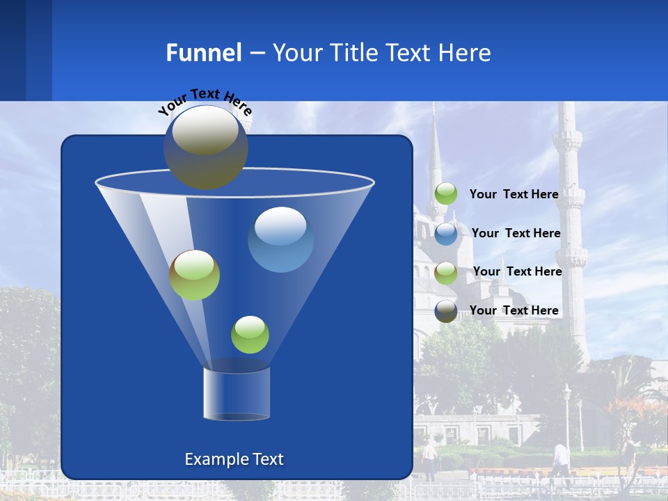 A Large White Building With A Blue Sky In The Background PowerPoint Template