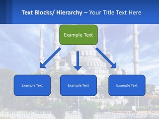 A Large White Building With A Blue Sky In The Background PowerPoint Template