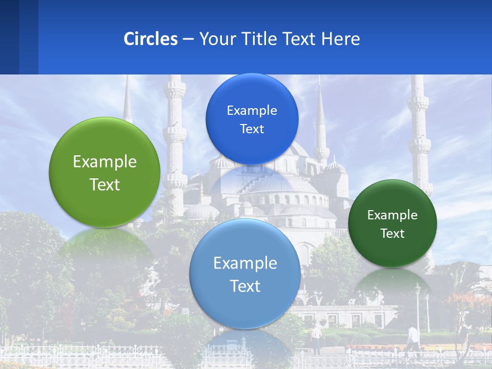 A Large White Building With A Blue Sky In The Background PowerPoint Template