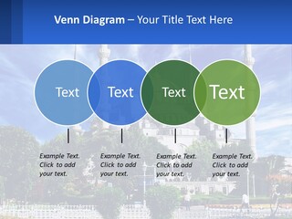 A Large White Building With A Blue Sky In The Background PowerPoint Template