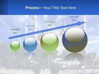 A Large White Building With A Blue Sky In The Background PowerPoint Template