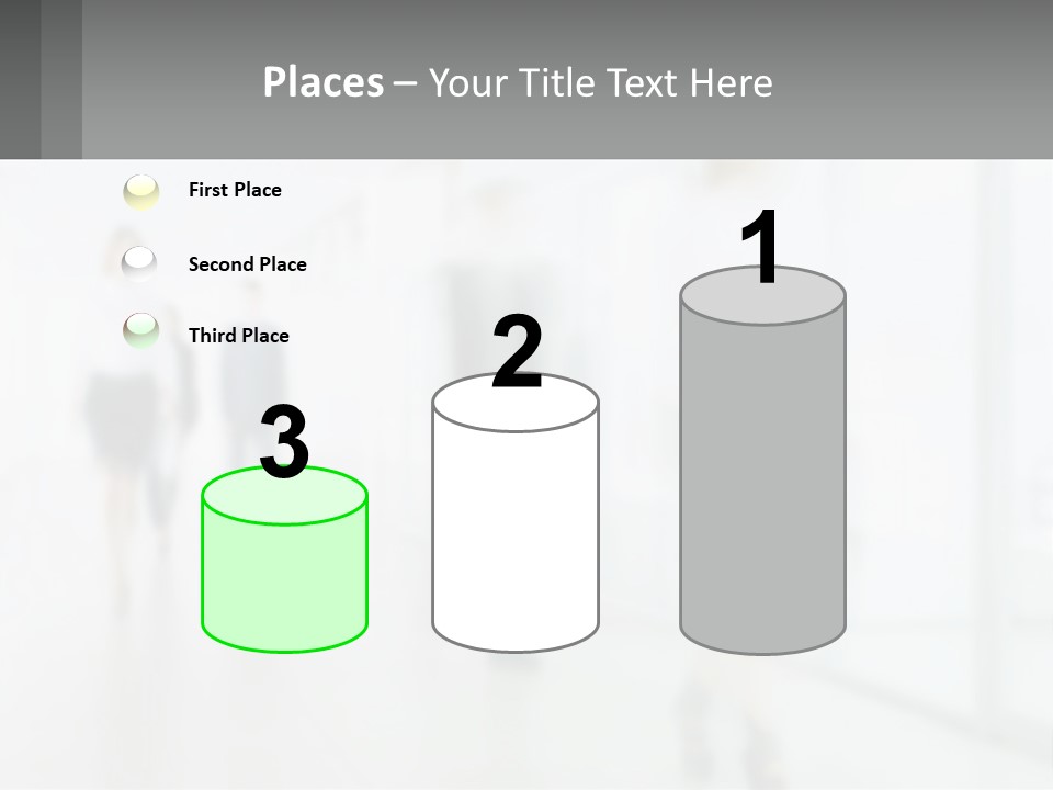 A Group Of People Walking Down A Hallway PowerPoint Template
