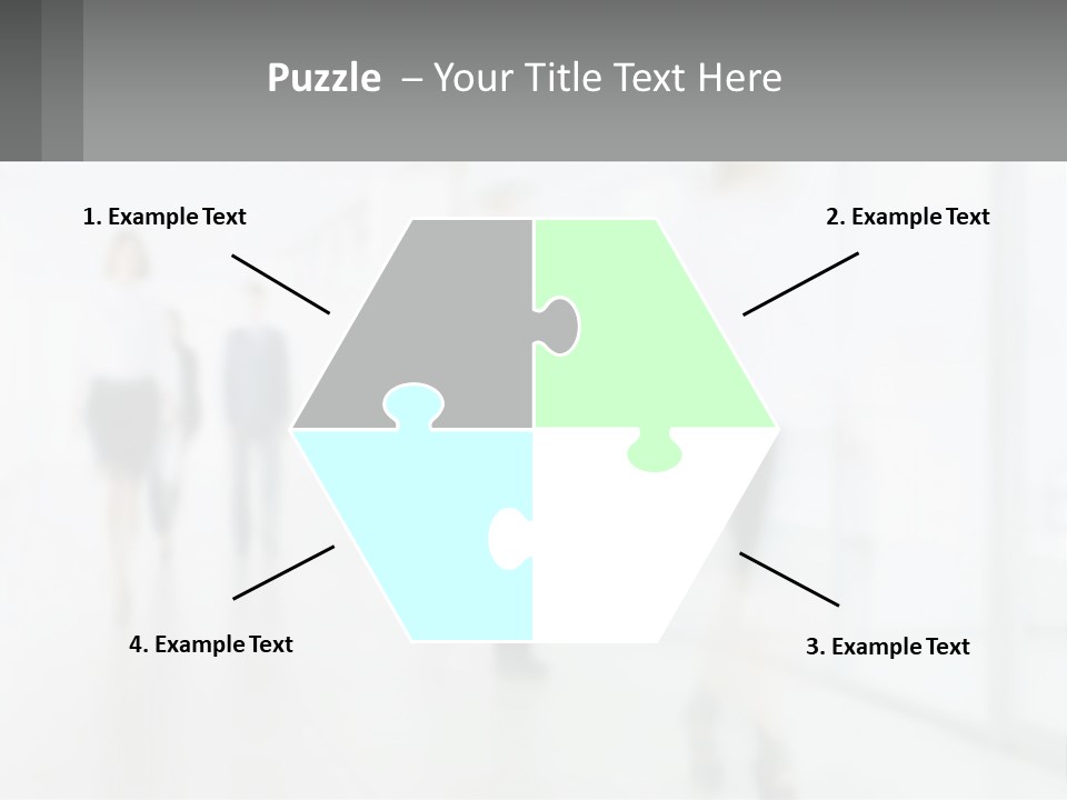 A Group Of People Walking Down A Hallway PowerPoint Template