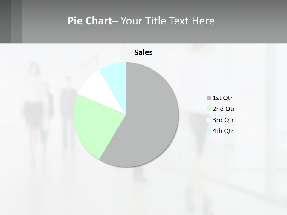 A Group Of People Walking Down A Hallway PowerPoint Template
