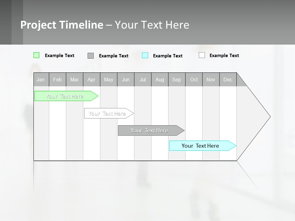 A Group Of People Walking Down A Hallway PowerPoint Template
