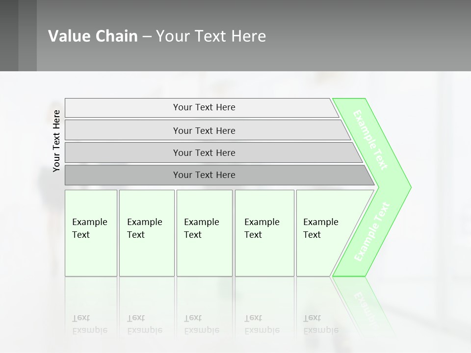 A Group Of People Walking Down A Hallway PowerPoint Template
