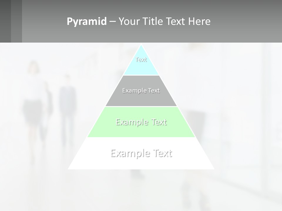 A Group Of People Walking Down A Hallway PowerPoint Template