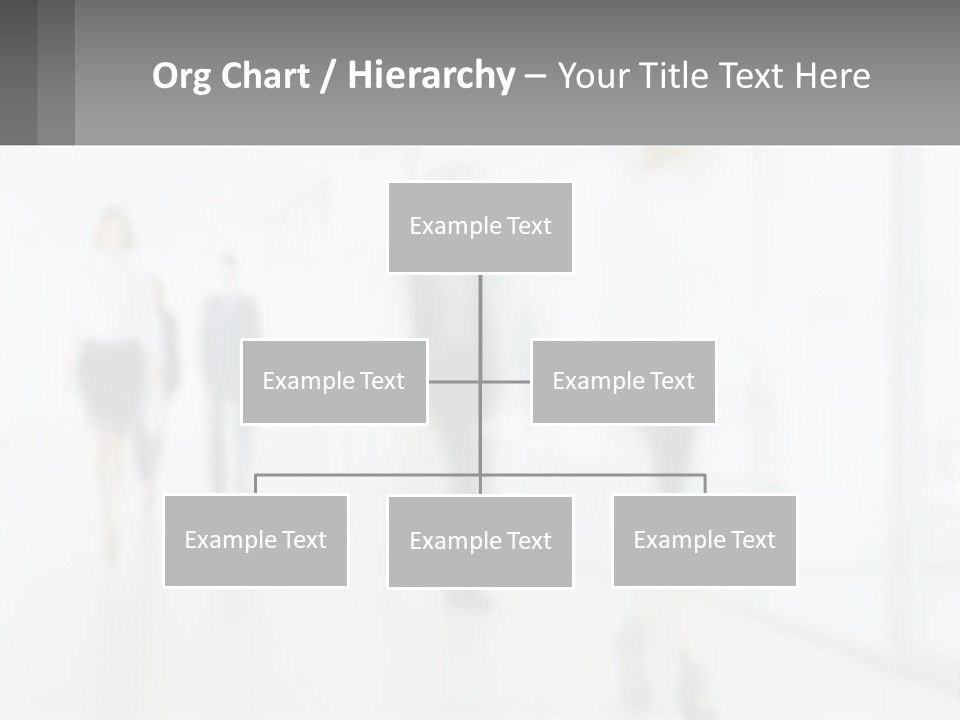 A Group Of People Walking Down A Hallway PowerPoint Template