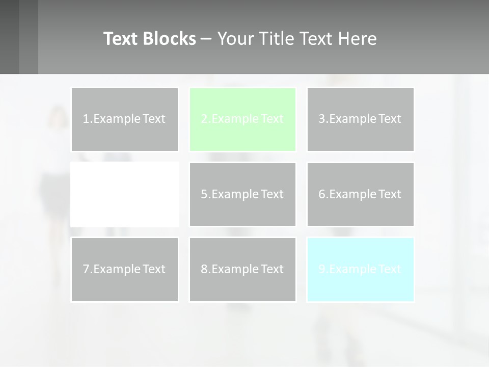 A Group Of People Walking Down A Hallway PowerPoint Template