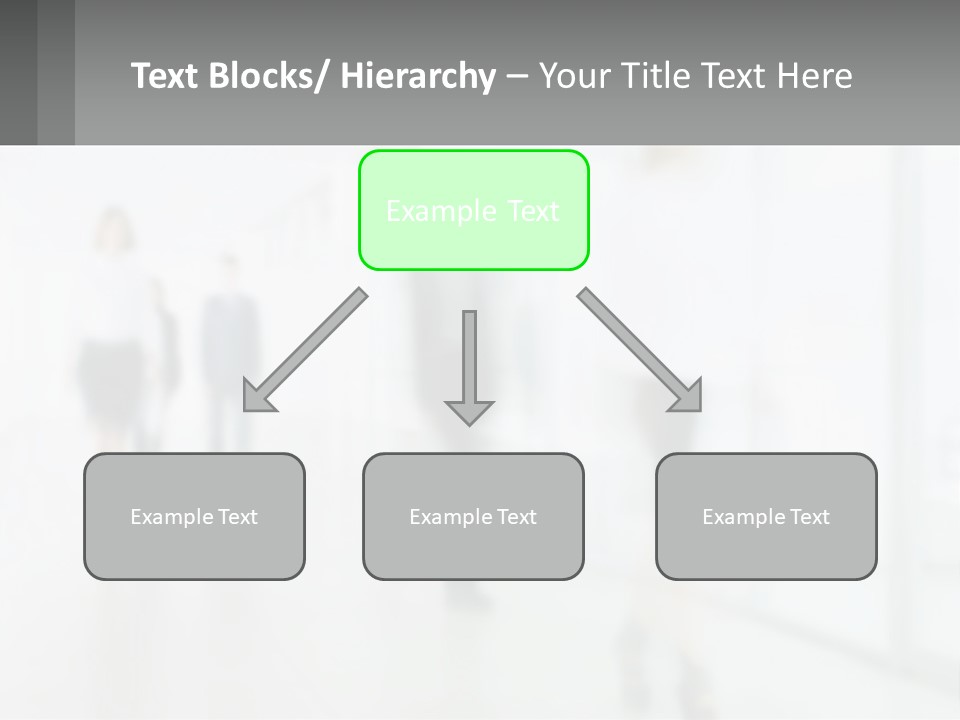 A Group Of People Walking Down A Hallway PowerPoint Template